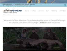 Tablet Screenshot of catfishingadventures.co.uk